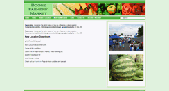 Desktop Screenshot of boonefarmersmarket.com